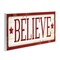 Stupell Industries Believe Red Christmas Phrase Wall Plaque Art